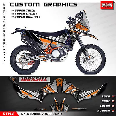 Kungfu Graphics Motorcycle Decal Sticker Kit For 690 Adventure Rally Raid EVO2 • $169.89