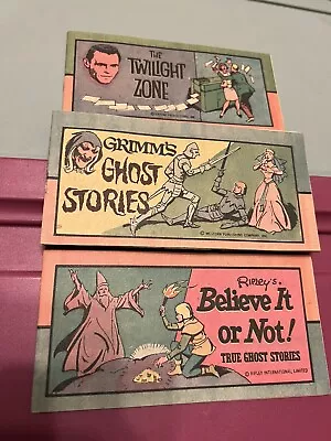 3 Cartoon Mini Comic Books Grimm’s Ghost Stor + Twilight Zone + Ripley’s Believe • $12.99