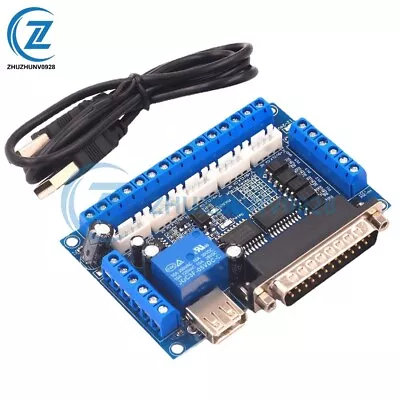 MACH3 5-Axis CNC Breakout Board With Optical Coupler For Stepper Motor Driver • $4.95