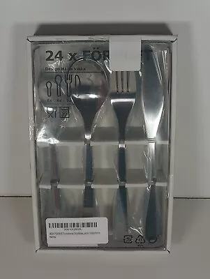 New IKEA FÖRNUFT (Fornuft) 24 Pieces Stainless Steel Cutlery Set Kitchen Set UK • £14.99