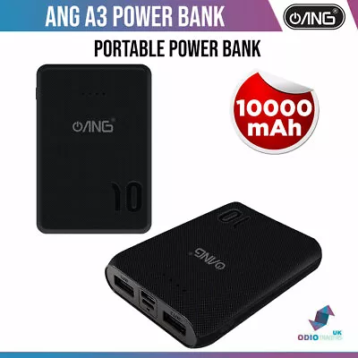 ANG Portable 10000mAh Power Bank Charger Backup Pack Battery USB For Smart Phone • £11.47