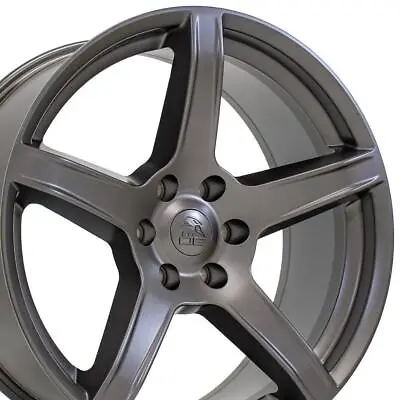 2640 Satin Gunmetal 6 Lug 22 Inch Wheels Set Fit RAM Jeep Chevy GMC • $600