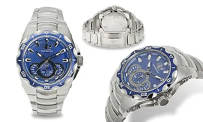 NEW 32 Degrees 1228M Men's Glacial Chronograph Series Blue Dial Classic Watch • $61.70