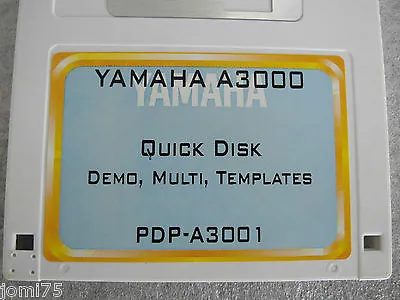 Yamaha A-3000 Factory Floppy Disks Demos Multi Templates A4000 A5000 DPD-A3001 • $15.93