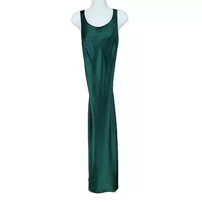 Victorias Secret Collection Slip Dress Small Green Long Night Gown Negligee Sexy • £38.91