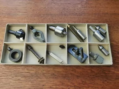 Job Lot Of Vintage Watchmaker Lathe Parts Mixed Lot With A Variety Of Purposes • $31.56