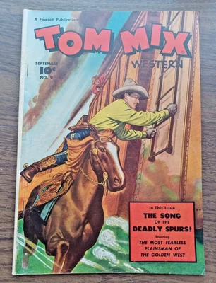 $5 • Buy Tom Mix Western #9  (1948) Used In Seduction Of The Innocent SOTI Painted Cover