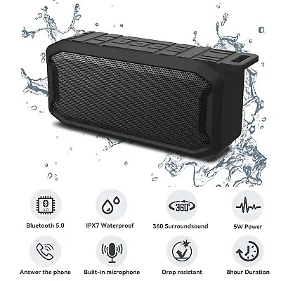 High Bass Ultra Loud Bluetooth Portable Speakers Wireless Speaker Outdoor Newest • £12.98