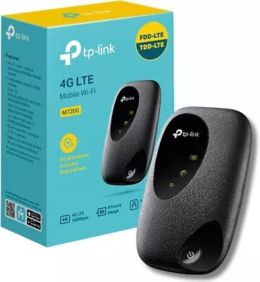 TP-Link M7200 Portable Unlocked 4G Mobile LTE MiFi Wifi Router - New & Sealed • £19.99