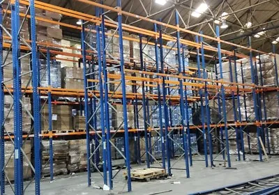 HEAVY DUTY WAREHOUSE PALLET RACKING EXCELLENT CONDITION UPRIGHTS 4.5m BEAMS 2.7m • £85