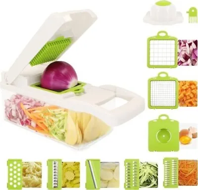 Professional Slicer Julienne Cutter Chopper Fruit Vegetable Veg Peeler New Dicer • £8.98