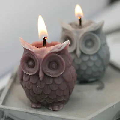 $10.75 • Buy Halloween Owl Bird 3D Silicone Candle Molds Soap Craft Wax Resin DIY Making Gift