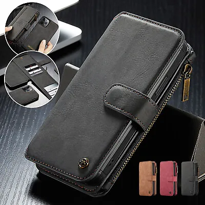 $19.17 • Buy Magnetic Removable Leather Wallet Flip Case For IPhone 13 Pro Max 12 11 XS XR 87