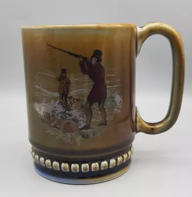 Vintage WADE Irish Porcelain Tankard Mug With Shooting Scene 330mls • £8.50