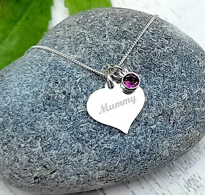 Something Silver Mummy Gifts Personalised Necklace For Women • £22.99