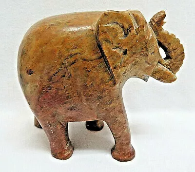 Carved Marble Elephant Statue / Figurine • $24.31