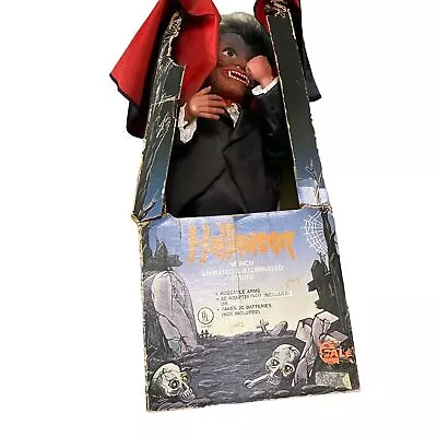 Vintage HalloweWitch Time Vampire Halloween Animated Illuminated 1990 Figure 17  • $64.80