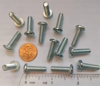 #12-24 X 3/4  Slotted Drive Pan Head Zinc Plated Steel Machine Screws 12-24 • $6.29