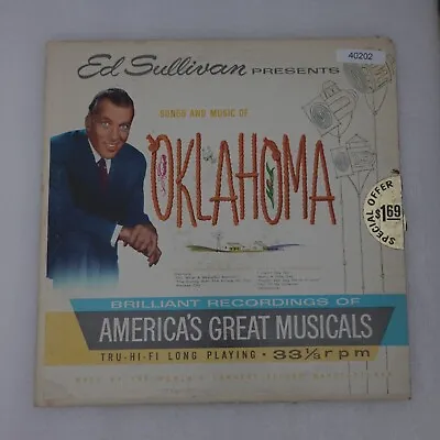 Ed Sullivan Oklahoma Soundtrack LP Vinyl Record Album • $4.62