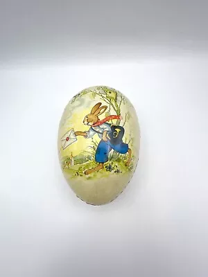 VTG Nestler Bunny Rabbit “Peter Rabbit”Paper Mache Easter Egg 6” Germany MINT! • $23.99
