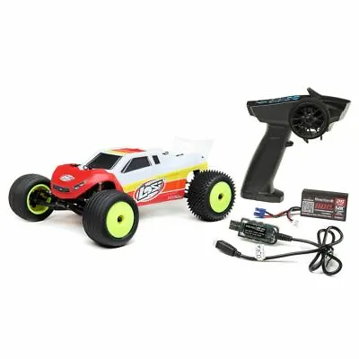 Losi 1/18 Mini-T 2.0 2WD Stadium Truck Brushless RTR Red # LOS01019T1 • $229.99