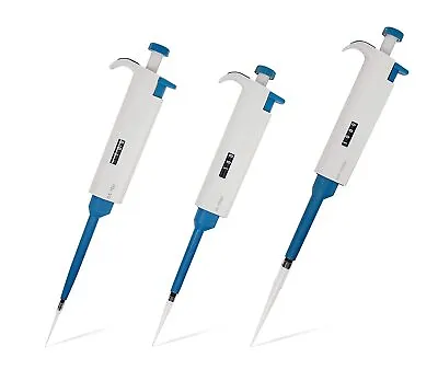 MicroPipette Kit: 3 IVYX Scientific Pipettors (0.5-10μl; 10-100μl; 100-1000μl) • $99