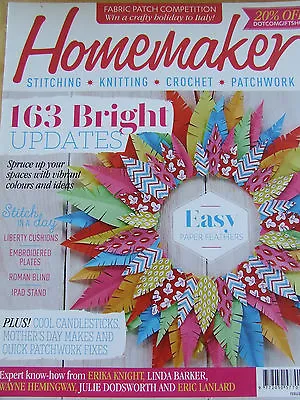 Homemaker Magazine Issue 41 163 Bright Updates Liberty Cushions Embroidered Plat • £4.99