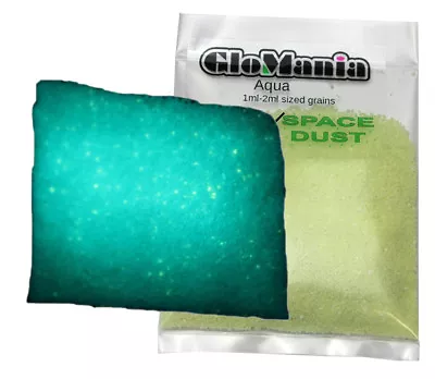 $7.60 • Buy Glow In The Dark Pigment Powder Coarse Luminous Sand Dust  1oz+ FREE UV Key Ring
