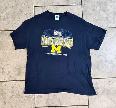 Michigan Wolverines March Madness Final Four Size XL T Shirt 2012 Fast Shipping • $13.98