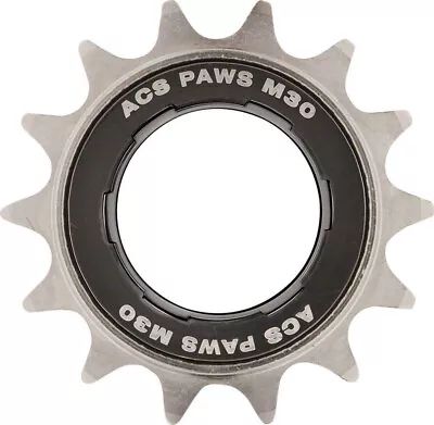 ACS Paws M30 14T BMX Bicycle Freewheel 1/2  X 3/32  - NICKEL/BLACK • $36.99