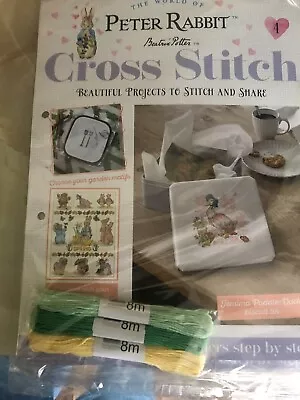 Peter Rabbit Cross Stitch Kit Issue 4 Craft Kit  .. Collectable  Kit • £8.99