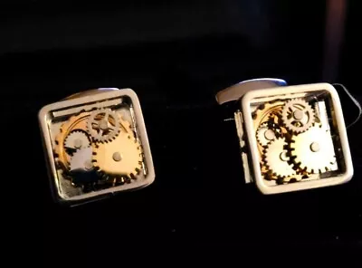 Watch Maker Cog Cufflinks Stainless Steal Good Solid Build Quality  • £13