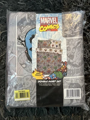£24.99 • Buy Marvel Comic 2 Piece Double Duvet Set With Pillow Case 
