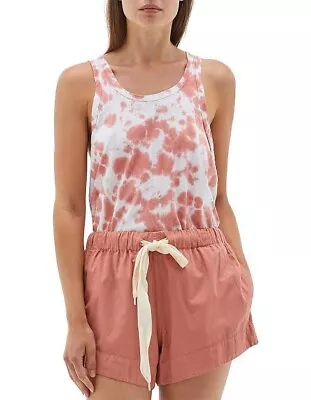 Bassike Motley Slouch Athletic Tank Pink Tie Dye Size XS • $40