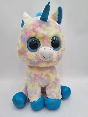 Beanie Boos - Blitz The Blue Unicorn Large 40CM Tall Soft Toy Plush • $27