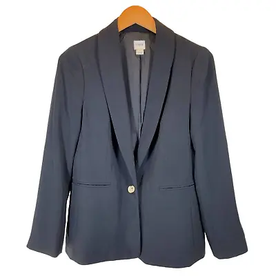 J. Crew | Size 4 | Women's Black Blazer 1 Button Suit Jacket • $34