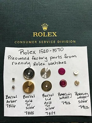 Pre-owned Rolex 1520-1570 Factory Watch Parts  • $25