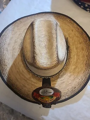 WESTERN COWBOY HAT 24/7 Life STYLE PALMA NATURAL PALM VAQUERO By 7-Eleven • $15.99
