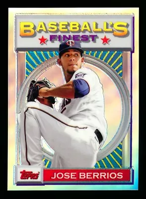 2020 Topps Finest Flashbacks #151 Jose Berrios 1993 Refractor Twins Rare Sp/50! • $0.99