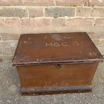 Antique Wooden Trunk/workshop Box With Hidden Drawer • £0.90