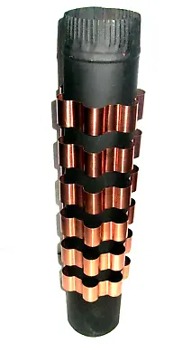 Copper Stovepipe Heat Exchanger Radiator 4  Dia Stove Pipe Heat Reclaim Set (6) • $33.50