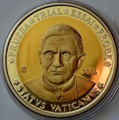 10 Euro 2006 Vatican City Pattern Coin Pope Benedict XVI  • $21.95