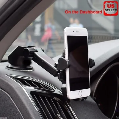 360° Universal Car Windshield Mount Stand Holder For IPhone Moblie Phone GPS PDA • $6.98