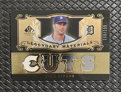 KIRK GIBSON 2007 SP Legendary Cuts Game Worn Jersey Patch GOLD /199 Tigers • $25.60