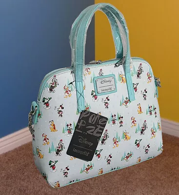 Disney Mickey Mouse And Friends Loungefly Parks Crossbody Bag Satchel Purse • $59.95