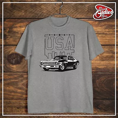 69 Chevrolet Nova SS Unisex T-shirt Gifts For Him Shirt Fathers Day Gift Tee • $17.96