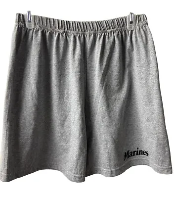 Rothco PT Shorts Mens Size XXL Tight Fitting Stretchy Marines Gray Cotton Blend • $13.41