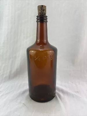 Vintage Ferro-china-bisleri Bitters Brown Glass Medicine Bottle With Cork!! • $15.97