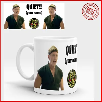 PERSONALISED Mug COBRA KAI Cup JOHNNY QUIET Custom Design YOUR NAME Text Logo • £8.99