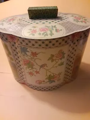 Vintage Baret Ware Asian Inspired Tea Tin Made In England  • $5